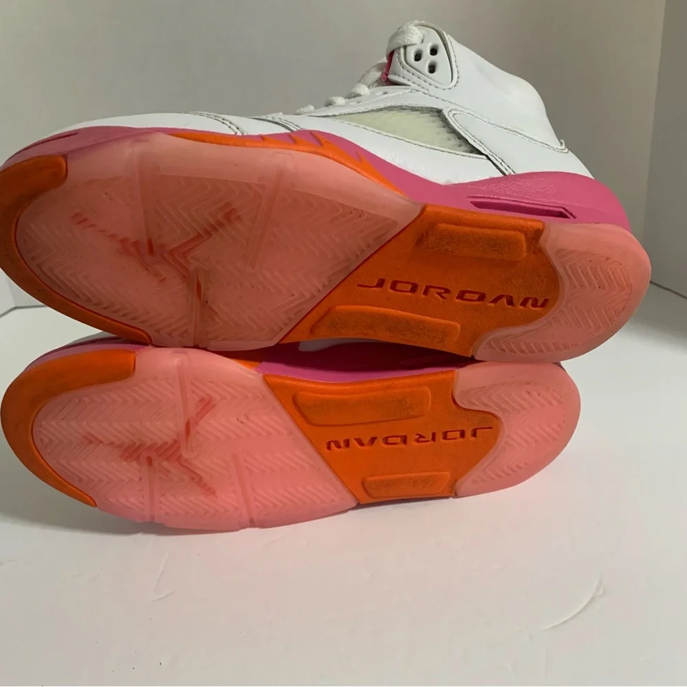 Nike Air Jordan 5 Retro PS 'Pinksicle' Shoes Sneakers 440893-168 •Youth Size 4